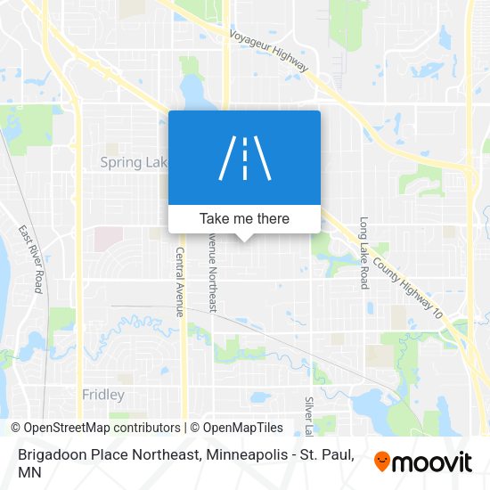 Mapa de Brigadoon Place Northeast