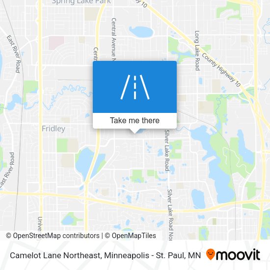 Camelot Lane Northeast map