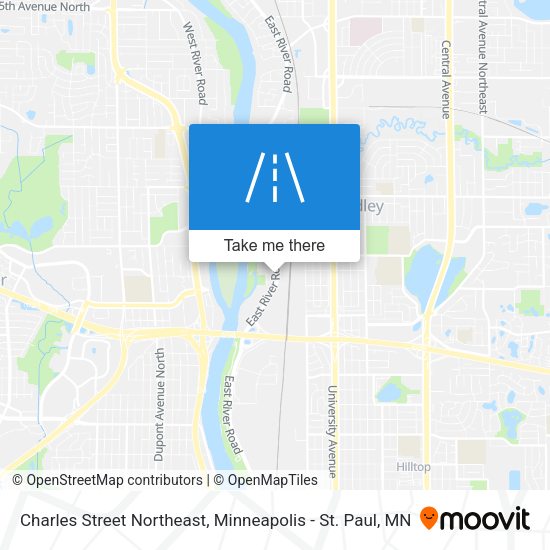 Mapa de Charles Street Northeast