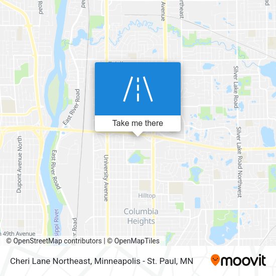 Cheri Lane Northeast map
