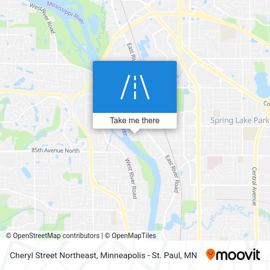 Mapa de Cheryl Street Northeast
