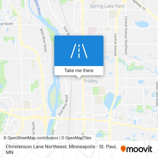 Mapa de Christenson Lane Northeast