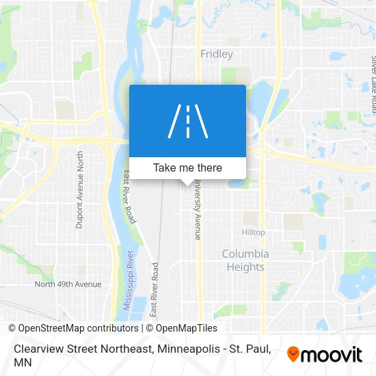 Clearview Street Northeast map