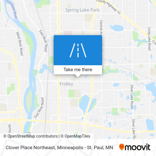 Clover Place Northeast map