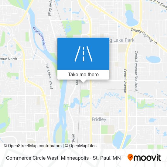 Mapa de Commerce Circle West