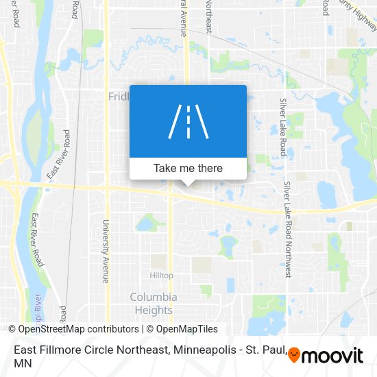 East Fillmore Circle Northeast map