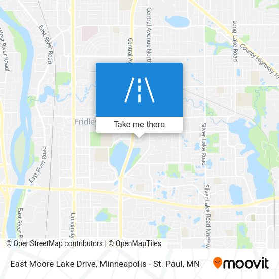 Mapa de East Moore Lake Drive