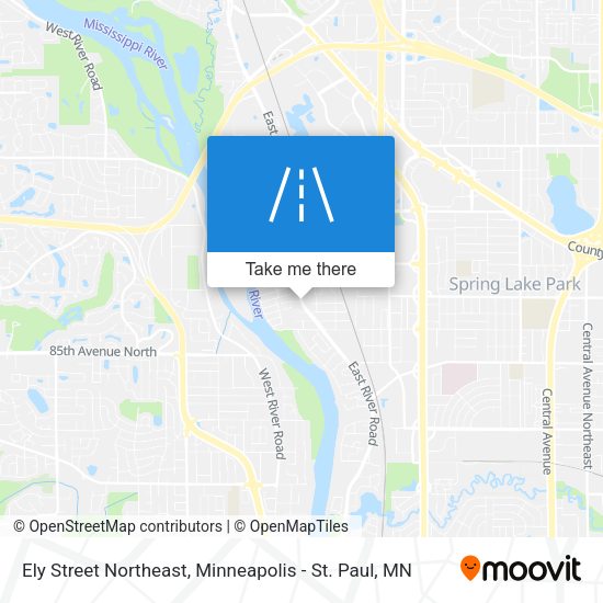 Ely Street Northeast map