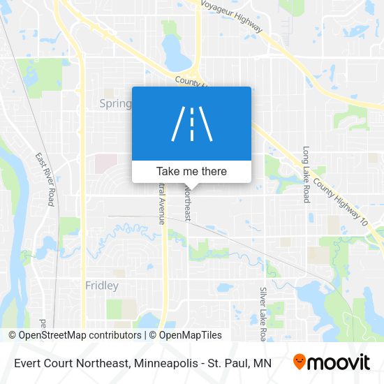 Mapa de Evert Court Northeast