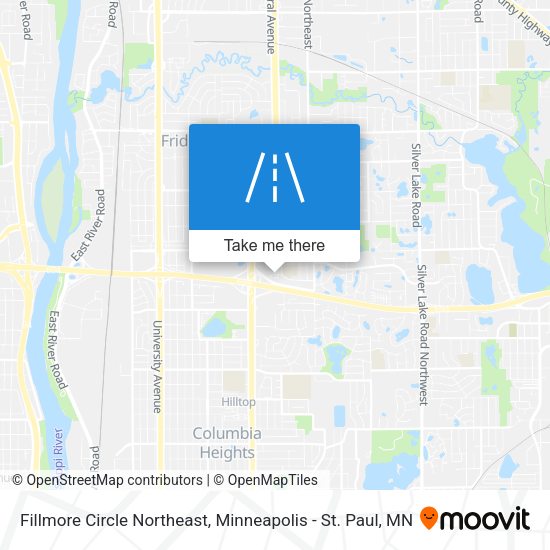 Mapa de Fillmore Circle Northeast