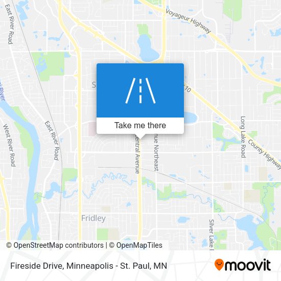 Fireside Drive map