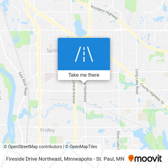 Fireside Drive Northeast map