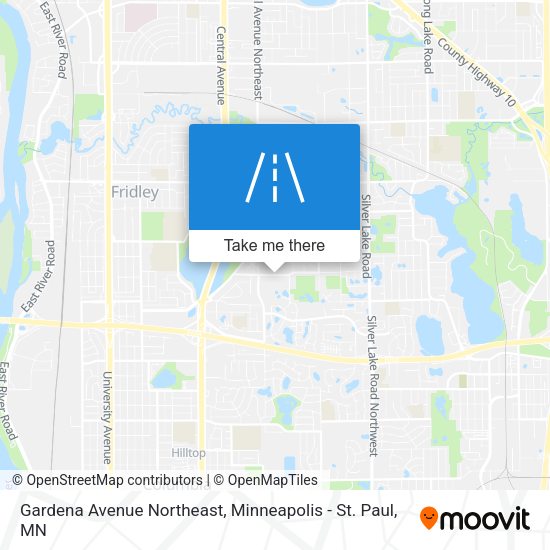 Gardena Avenue Northeast map