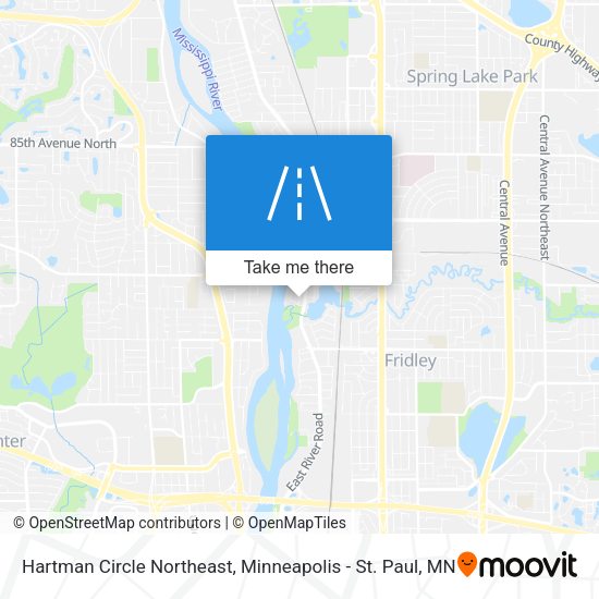 Hartman Circle Northeast map