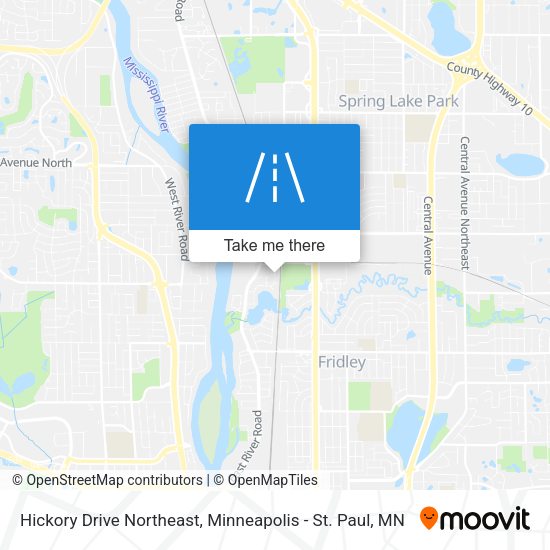 Hickory Drive Northeast map