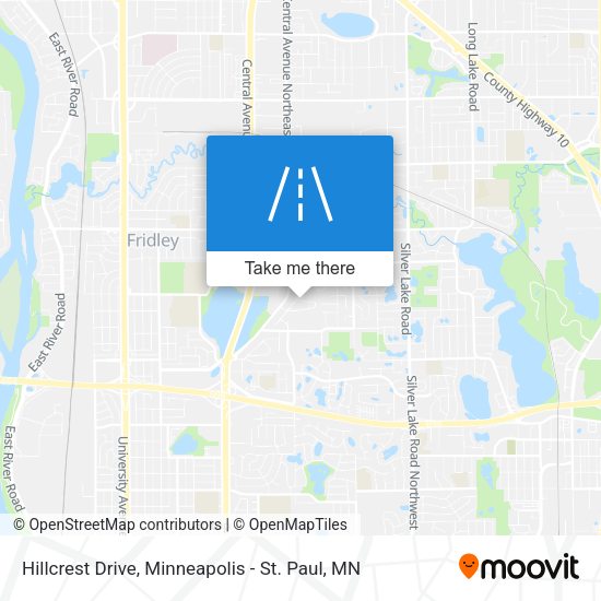 Mapa de Hillcrest Drive