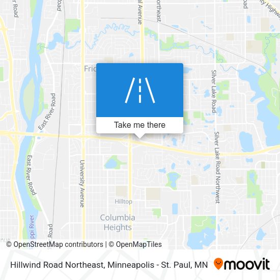 Hillwind Road Northeast map