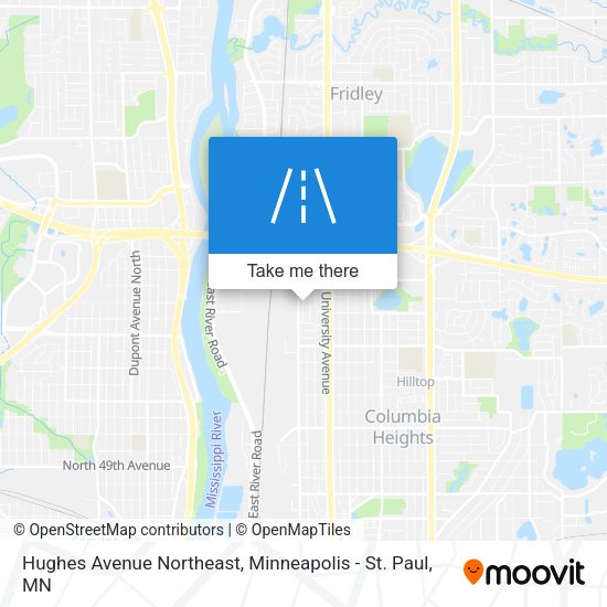 Mapa de Hughes Avenue Northeast