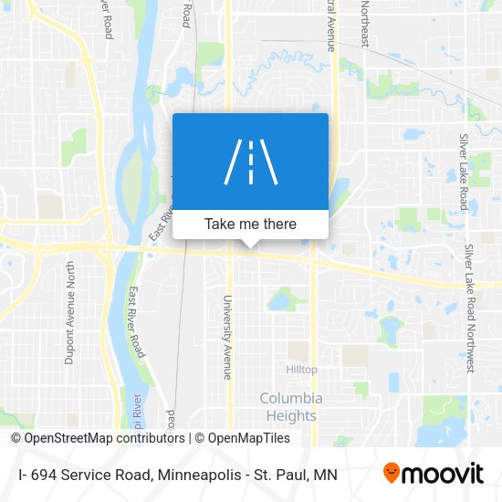 I- 694 Service Road map