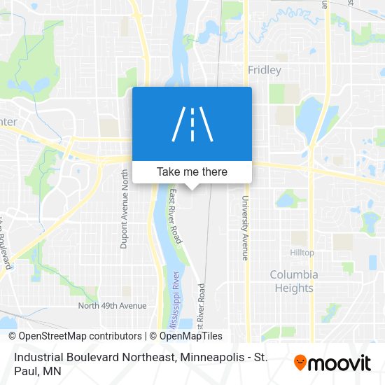 Industrial Boulevard Northeast map