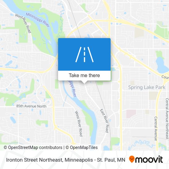 Mapa de Ironton Street Northeast