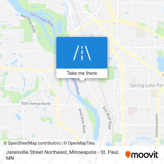 Janesville Street Northeast map