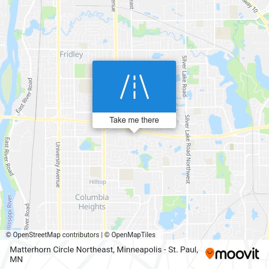 Matterhorn Circle Northeast map