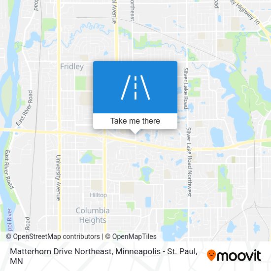 Mapa de Matterhorn Drive Northeast