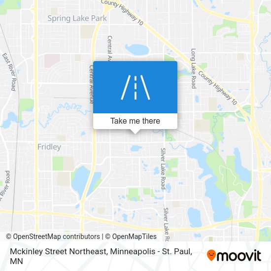Mapa de Mckinley Street Northeast