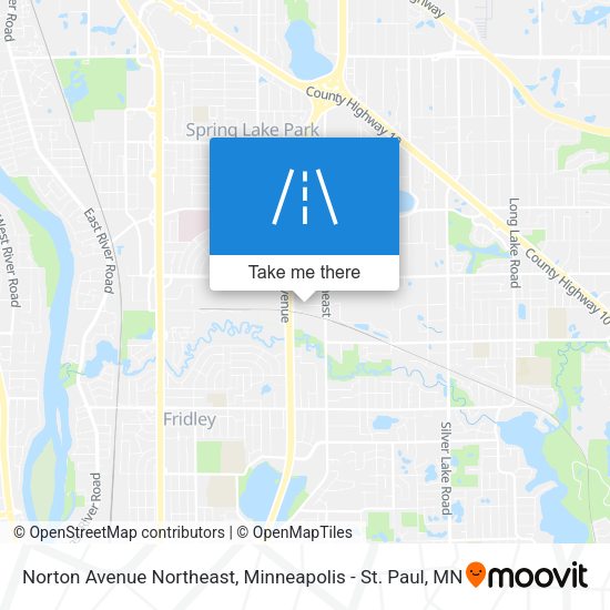 Mapa de Norton Avenue Northeast