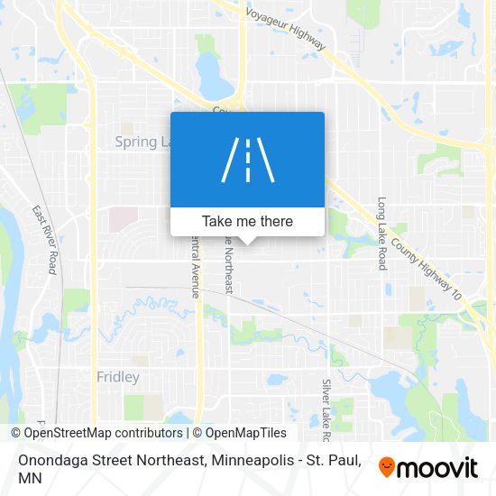Mapa de Onondaga Street Northeast