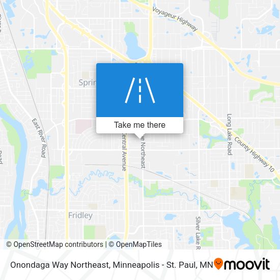 Onondaga Way Northeast map