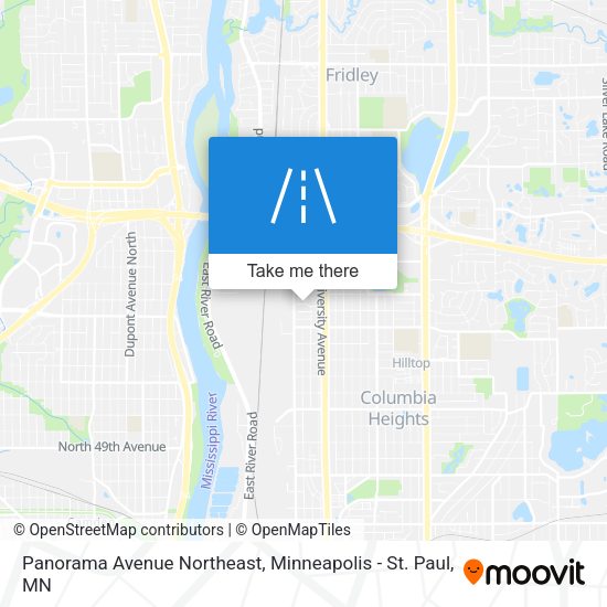 Panorama Avenue Northeast map