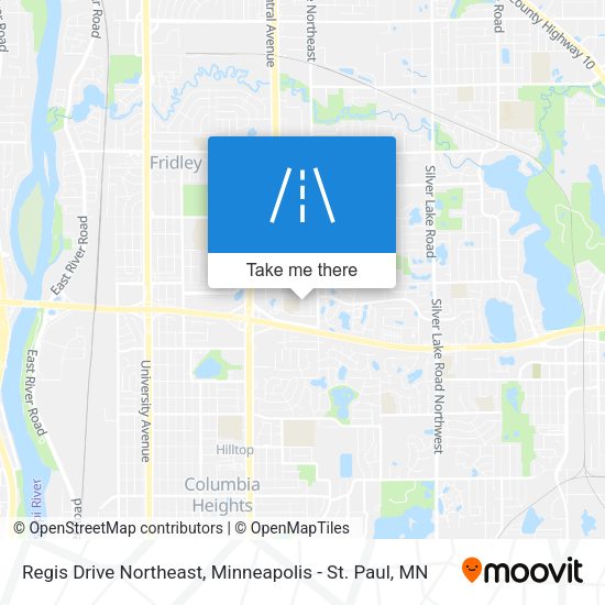 Regis Drive Northeast map