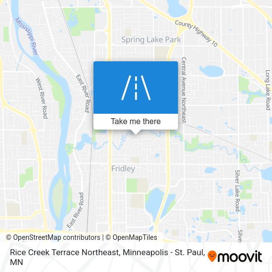 Rice Creek Terrace Northeast map
