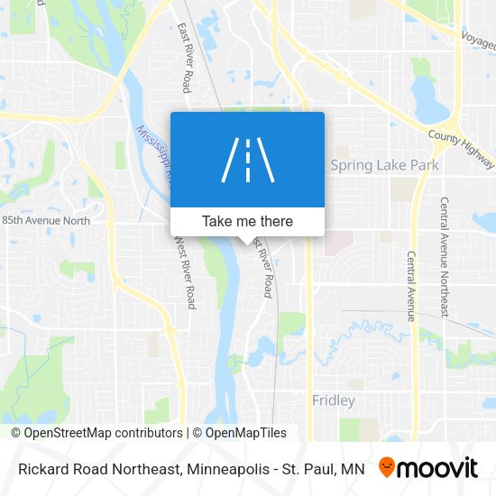 Rickard Road Northeast map