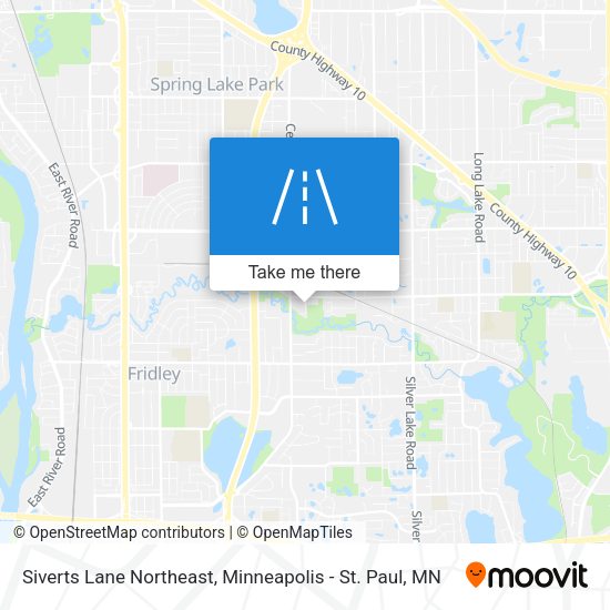 Siverts Lane Northeast map