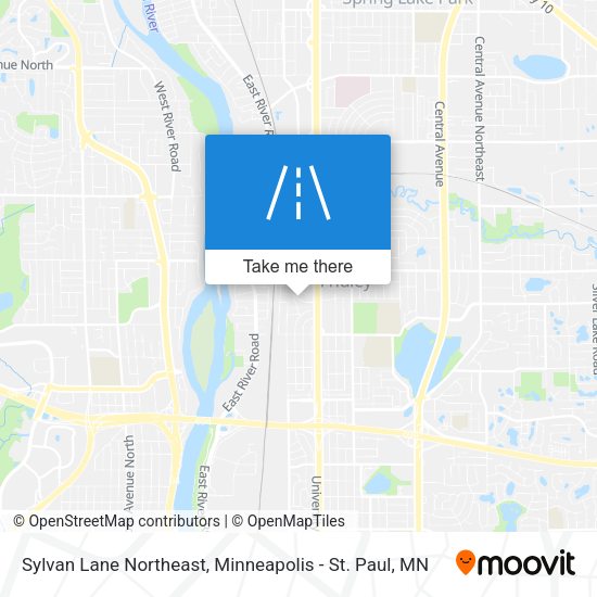 Sylvan Lane Northeast map