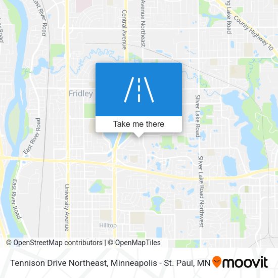 Tennison Drive Northeast map