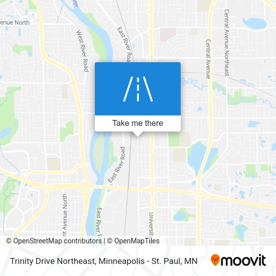 Trinity Drive Northeast map