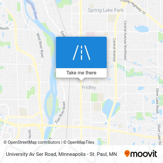 Mapa de University Av Ser Road