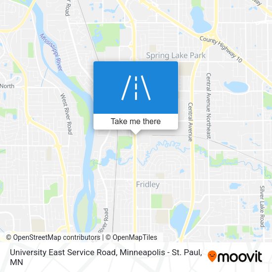 Mapa de University East Service Road