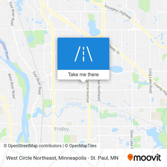 West Circle Northeast map