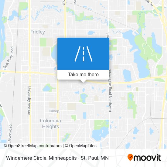 Windemere Circle map
