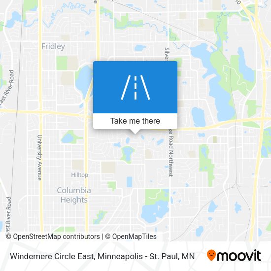 Windemere Circle East map