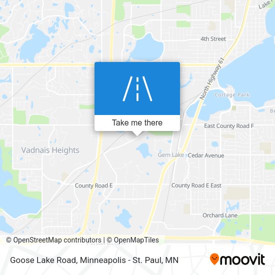Goose Lake Road map