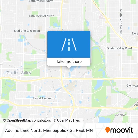 Adeline Lane North map