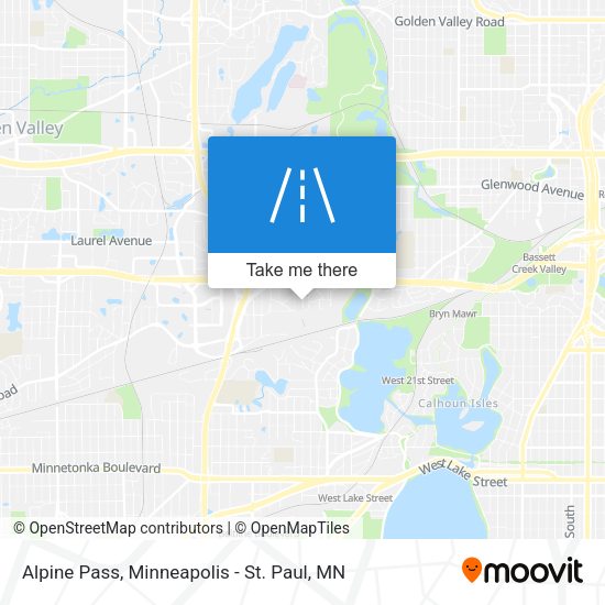 Alpine Pass map