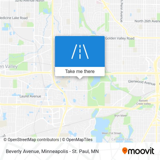 Mapa de Beverly Avenue