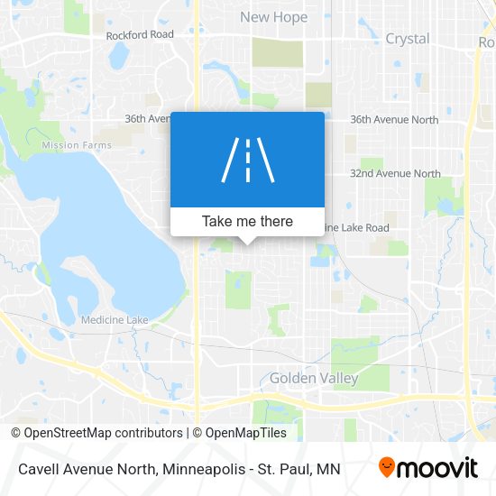 Mapa de Cavell Avenue North